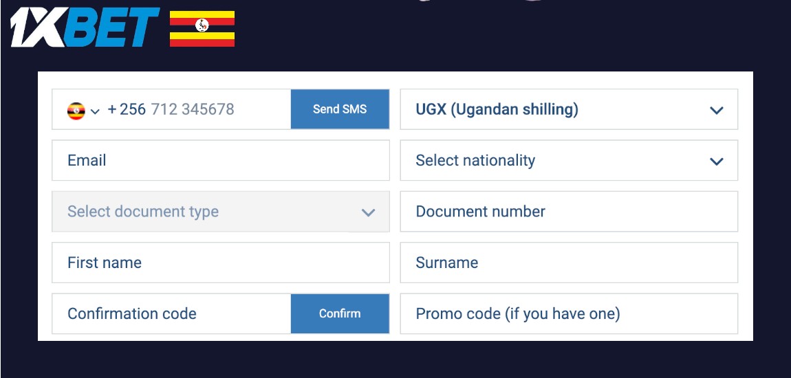 How to Register on 1XBET Uganda